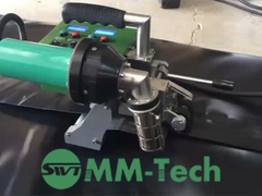 MM-Tech SWT-NS700 Geomembran-Schweißer schweißt 0,5 mm Geomembran