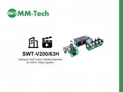 200 mm Hydraulic Butt Fusion Schweißmaschine für HDPE-Wassersystem Betrieb Demonstration