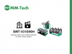 350 mm Plastik-PE-Rohr-Butt-Fusionsschweißmaschine für den Betrieb des Wassersystems