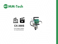CX-300S Geomembranschweißmaschine auf der Baustelle