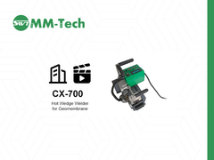 cx700 Geomembranschweißmaschine Modell 2700W Schweißmaschine Konstruktionsvideo