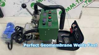 Automatisches Geomembranschweißgerät SWT NSGM1 für den Teichbau