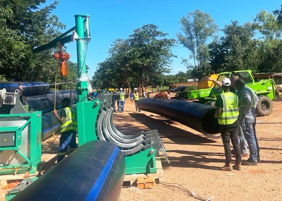 Effektiv 1000 mm HDPE-Rohrrücken Schmelzschweißmaschinen für Bewässerungswasser