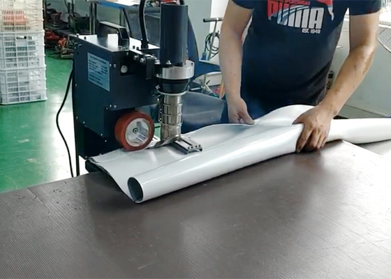 SWT-PAU-Tischmaschine mit Warmluftschweißmaschine