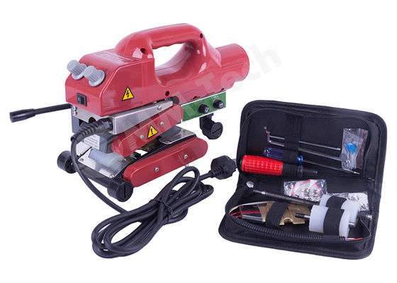 SWT-NS800 Heisswebe Geomembran Schweißmaschine für 0,2-1,5 mm PP PE PVC in roter Farbe
