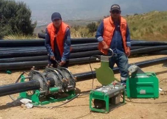 Automatische HDPE Rohr-Kolben-Schmelzschweißen-Maschine DES PET-PPR für 90mm - 250mm