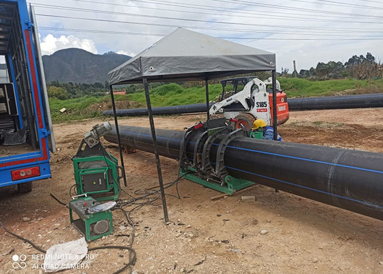 315mm HDPE-Rohr, welches die hydraulische Kolben-Schmelzschweißen-Maschine lärmarm verbindet